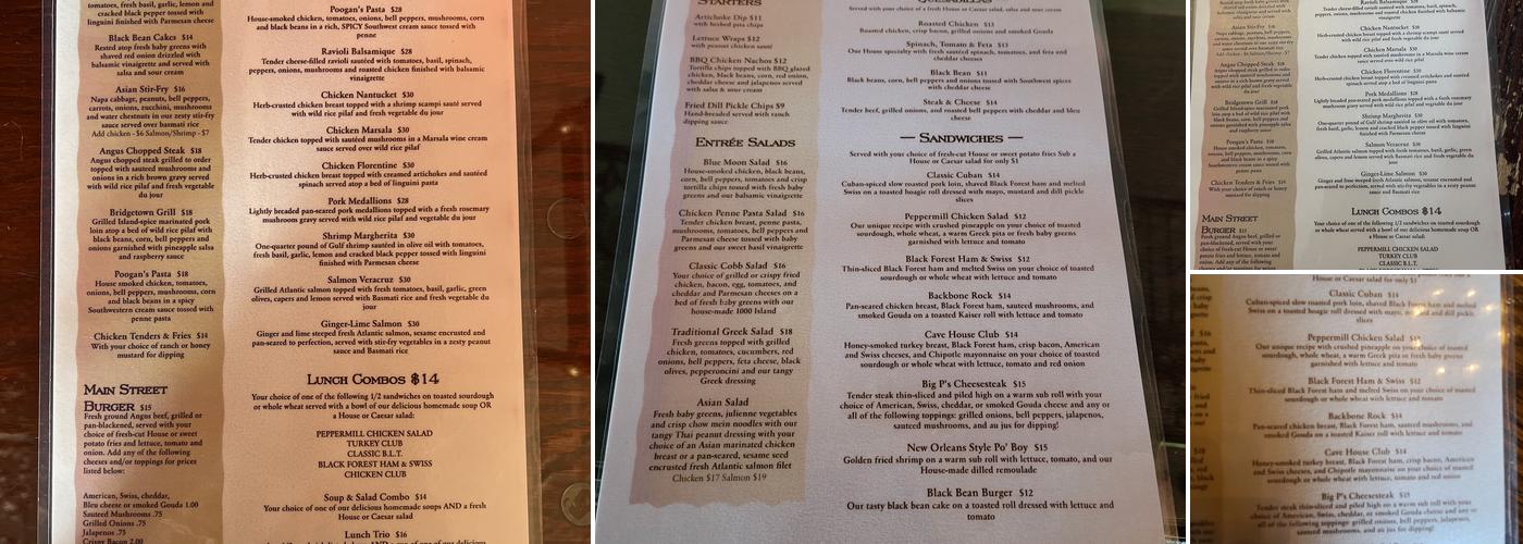 Peppermill Menu