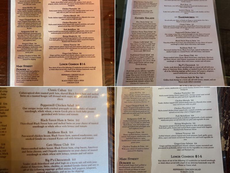Peppermill Menu