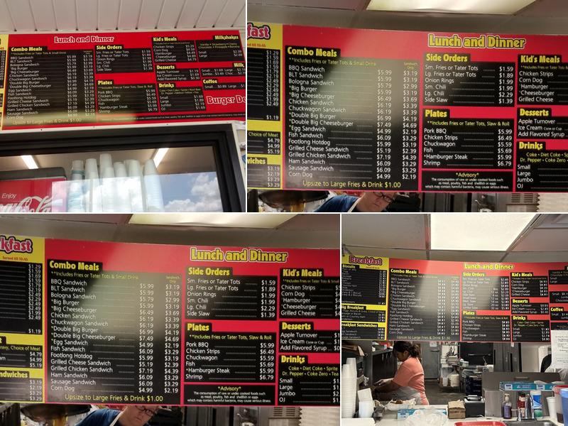 Burger Den Menu