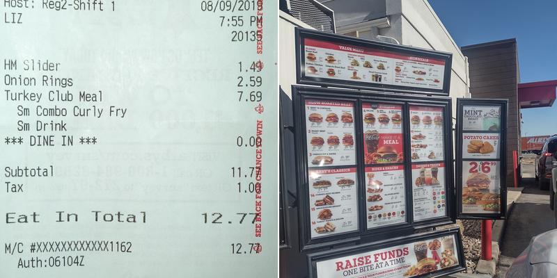 Arby's Menu