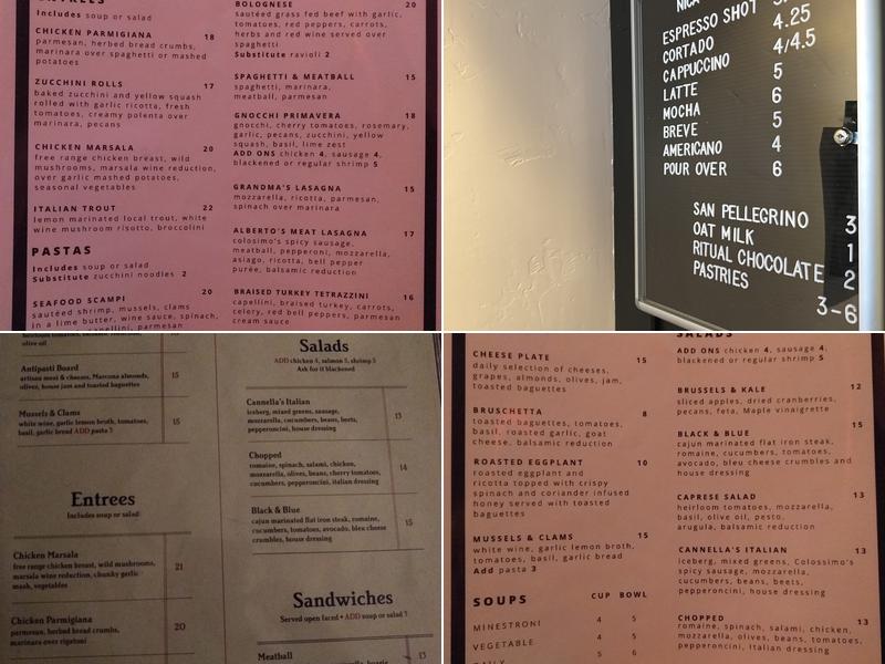 Nica Joe Espresso Menu