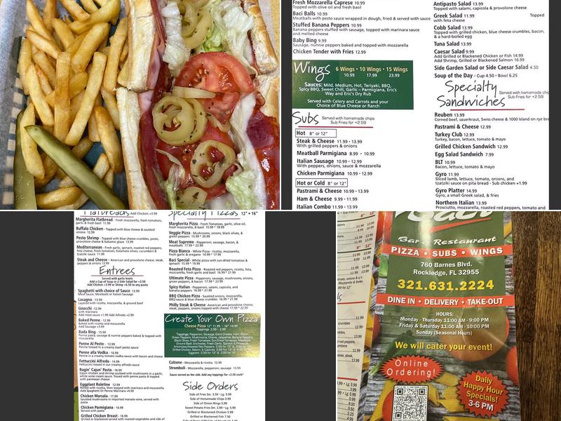 Baci Menu