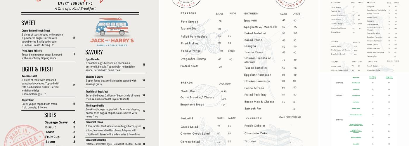 Kelsey’s Menu