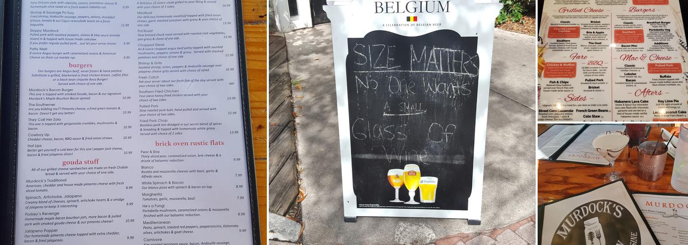 Murdock's Bistro & Char Bar Menu