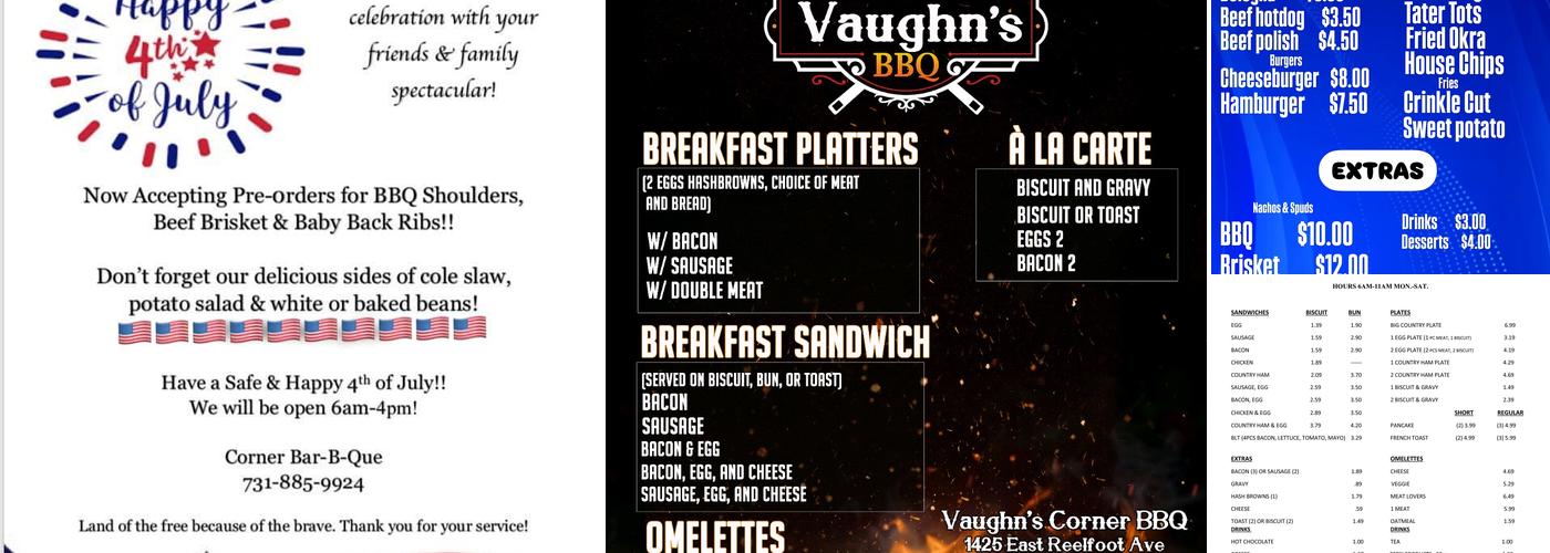 Corner Bar-B-Que Menu