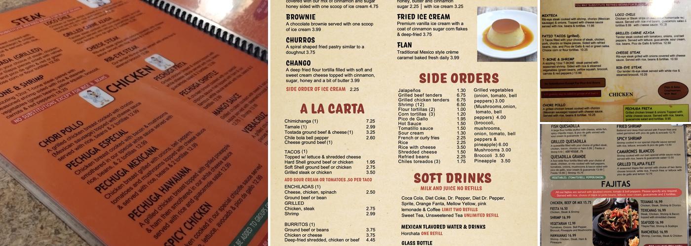 Patio Grill Menu
