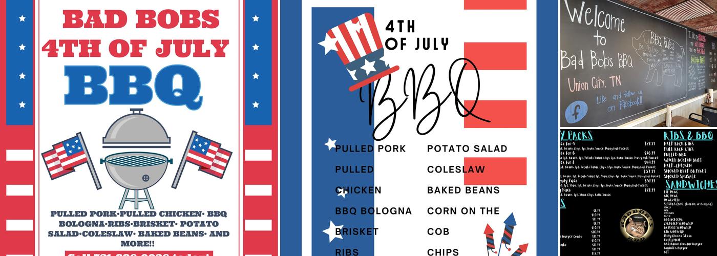 Bad Bob's BBQ Menu