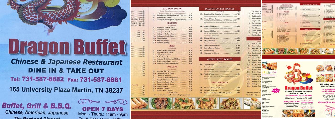 Dragon Buffet Menu