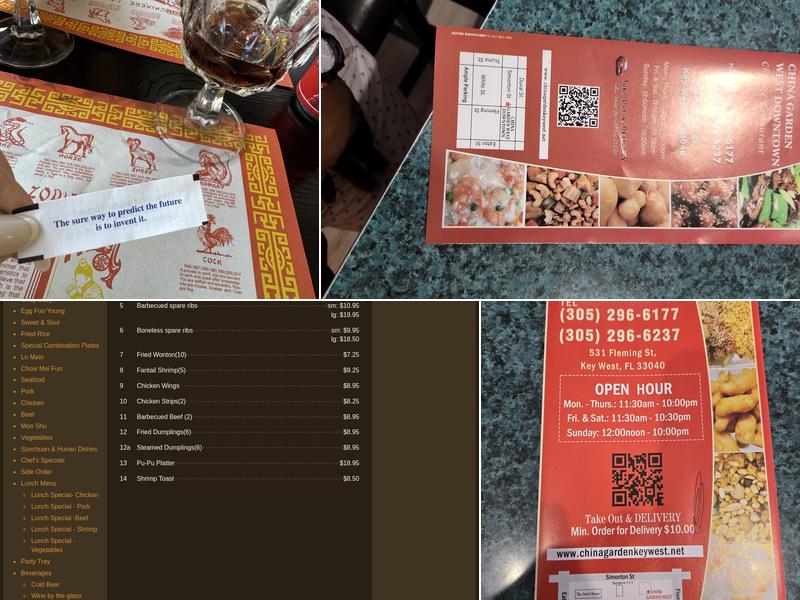 China Garden West Downtown Menu