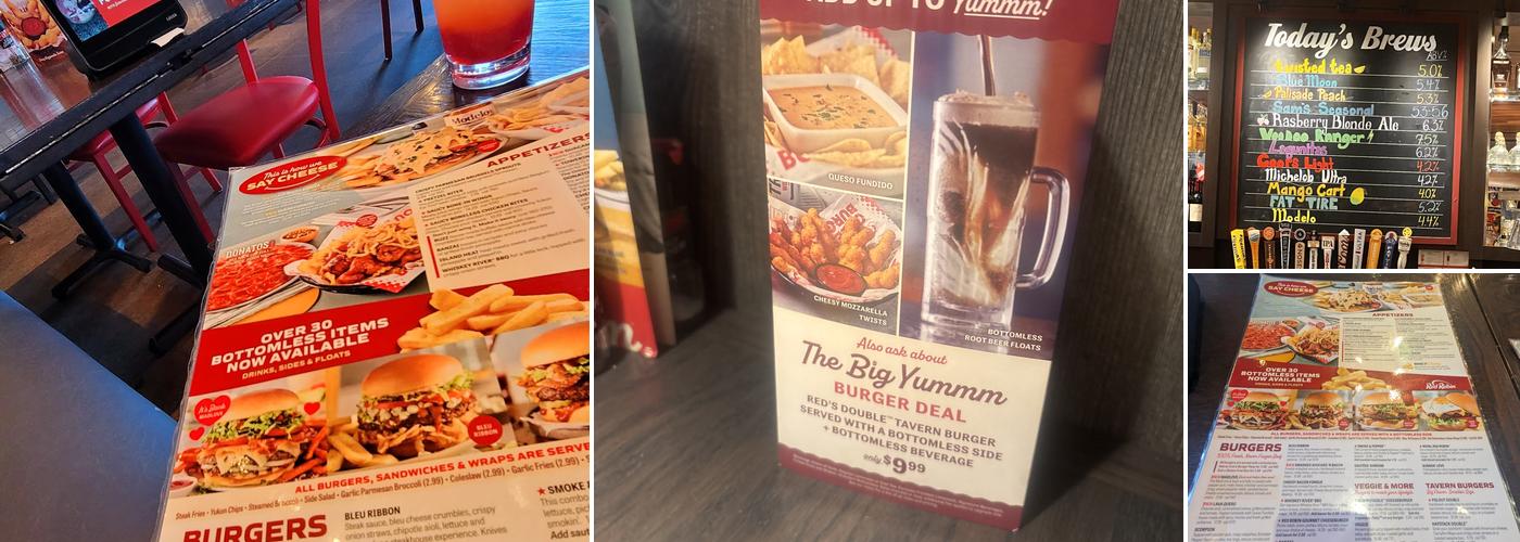 Red Robin Gourmet Burgers and Brews Menu