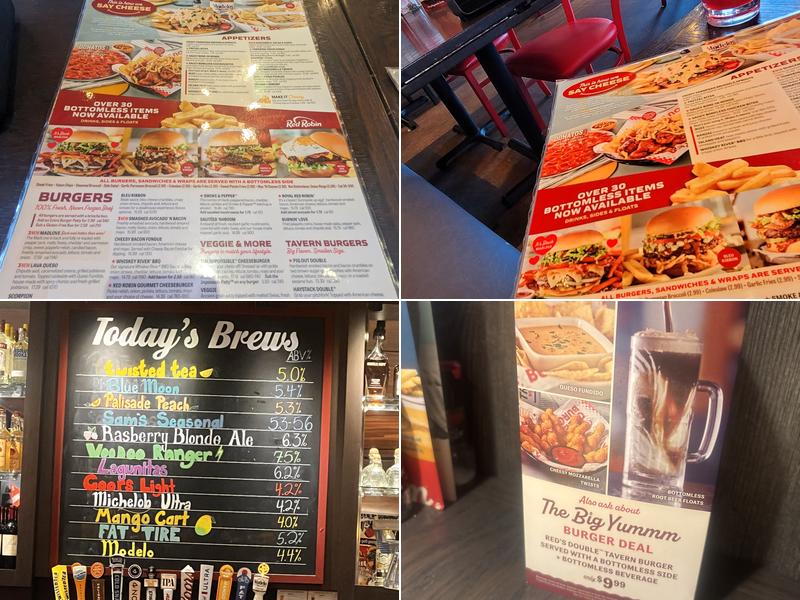 Red Robin Gourmet Burgers and Brews Menu