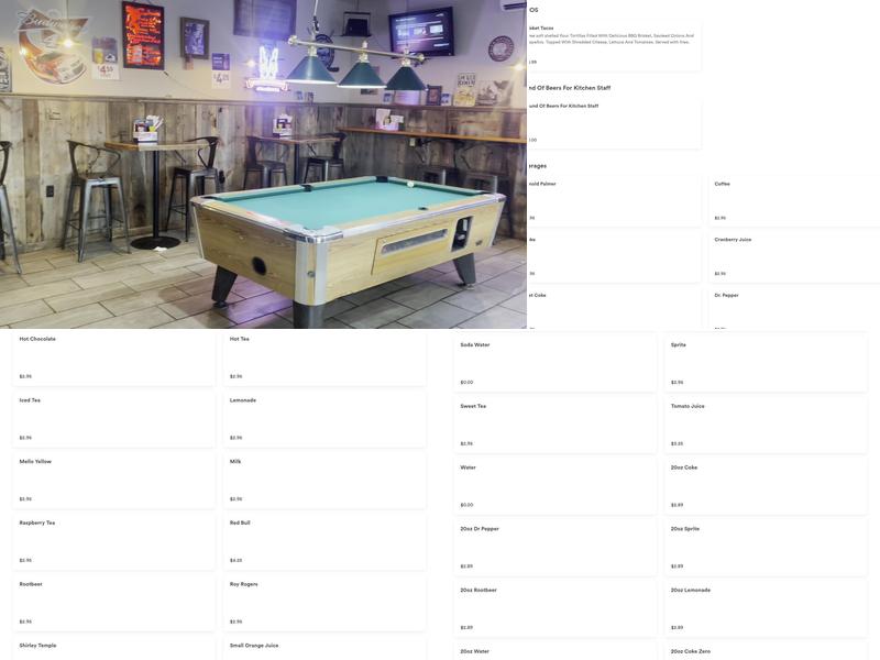 Rooster's Grille & Pizzaria Menu