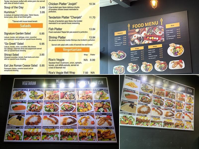 Rice Mediterranean Kitchen Menu