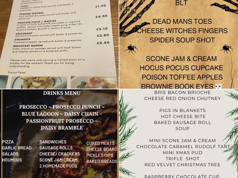 Daisy's Kitchen Menu