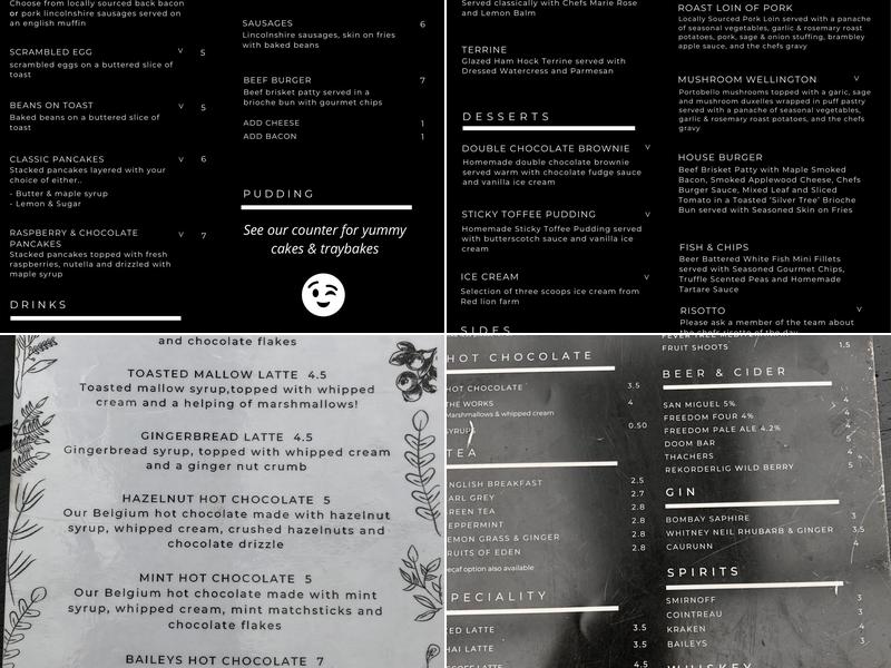 WHITES Menu