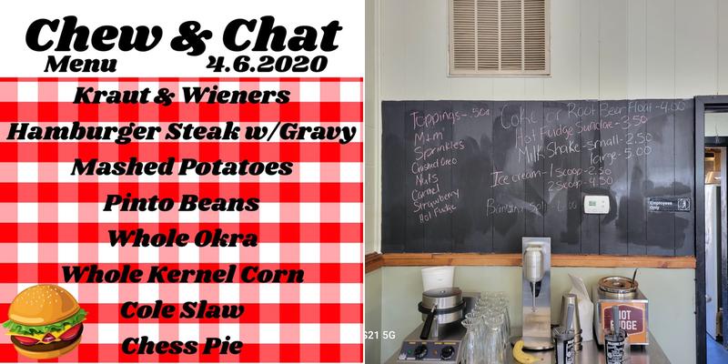 Chew & Chat Menu
