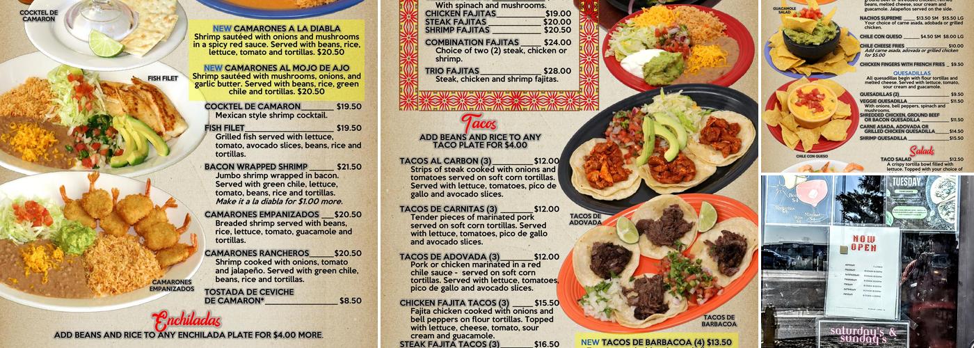 El Lucerito Jr. Menu