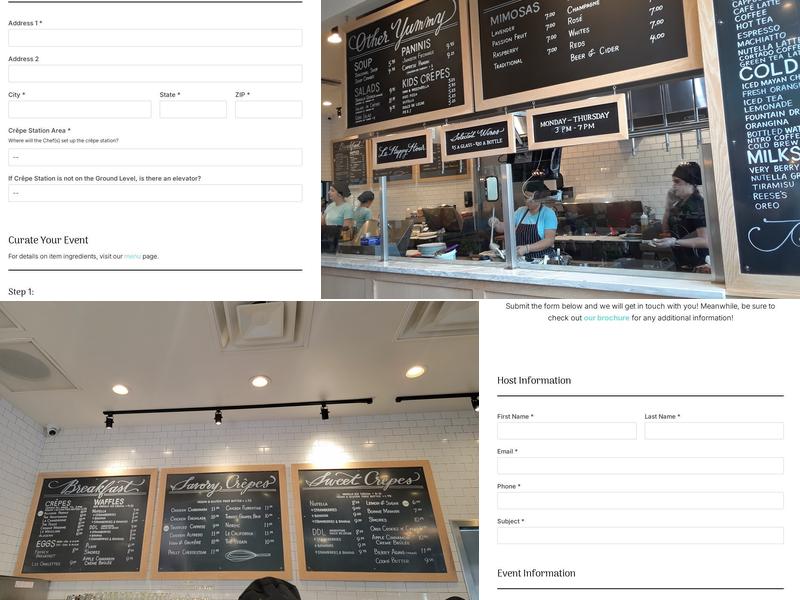 Sweet Paris Crêperie & Café Menu