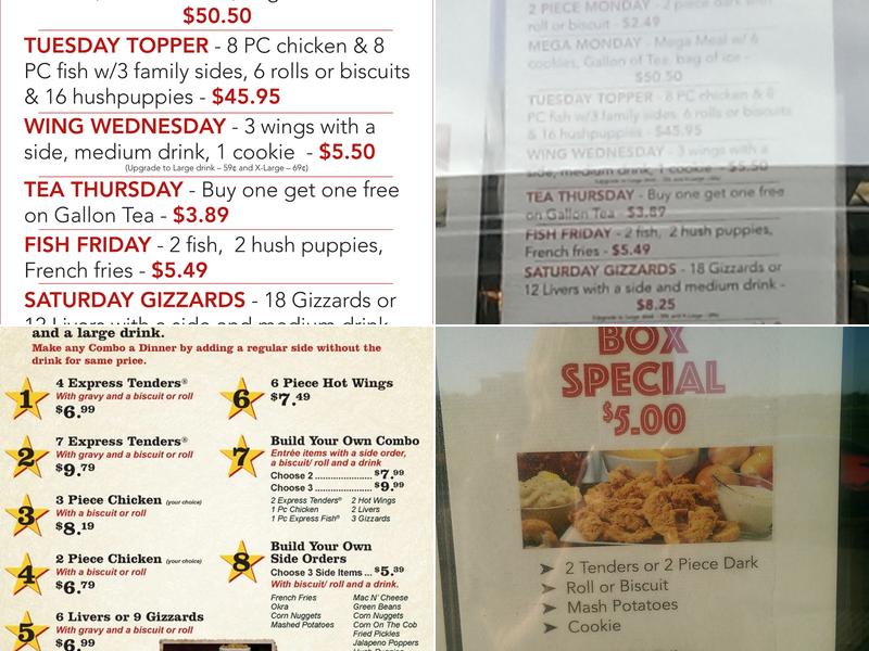 Chicken Express Menu