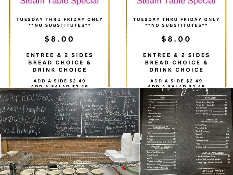 Trinity Cafe' Menu
