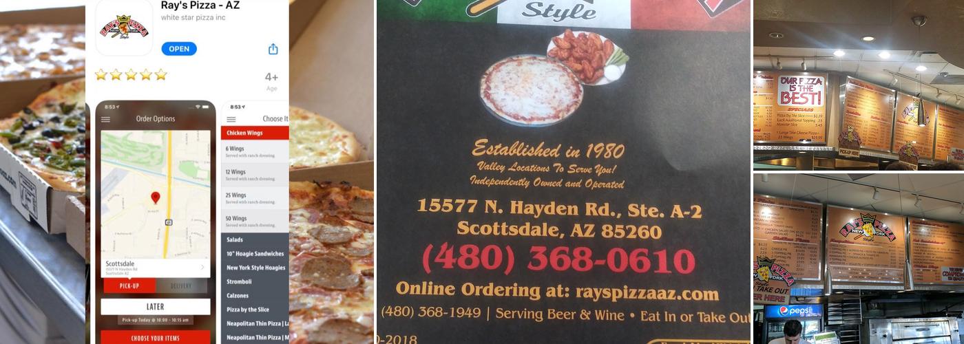 Ray's Pizza Menu