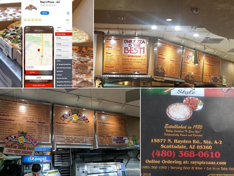 Ray's Pizza Menu
