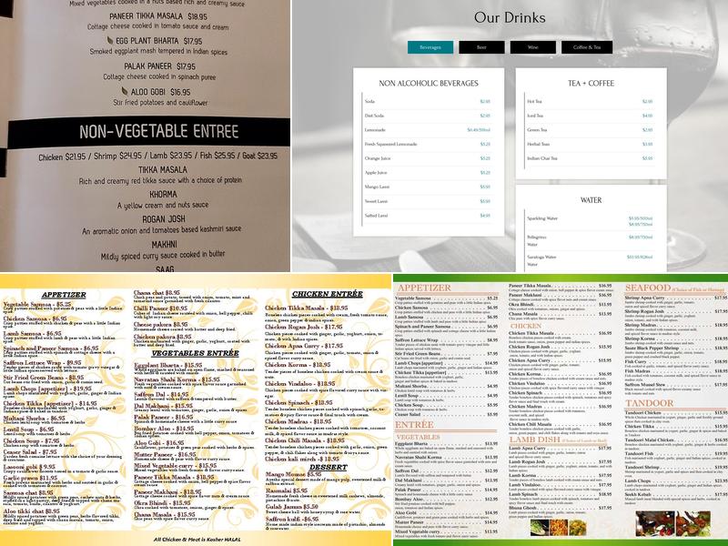 Ayesha Indian Fine Dining - Palmetto Bay Menu