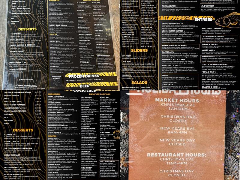 Golden Rule Seafood Menu