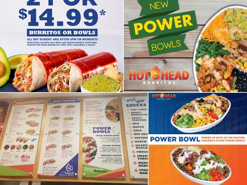 Hot Head Burritos Menu