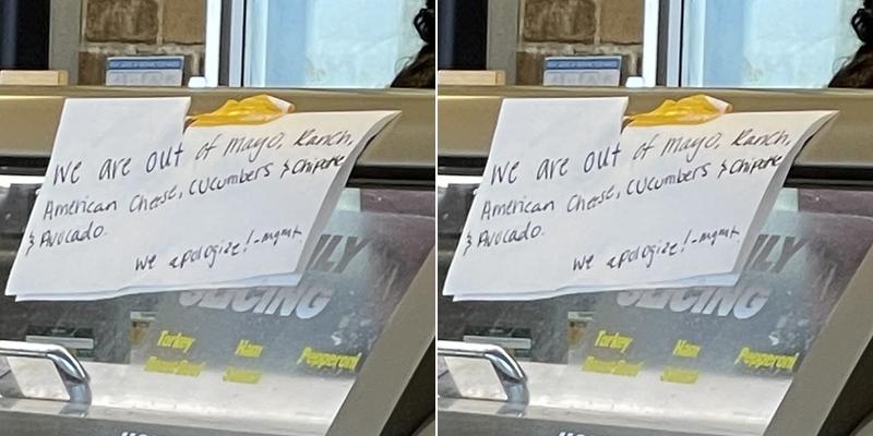 Subway Menu
