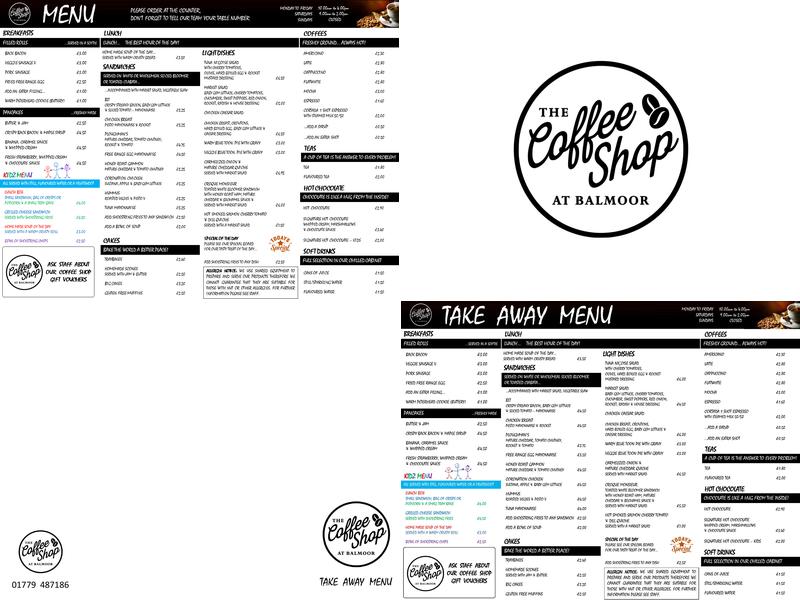 The Coffee Shop @ Balmoor Menu