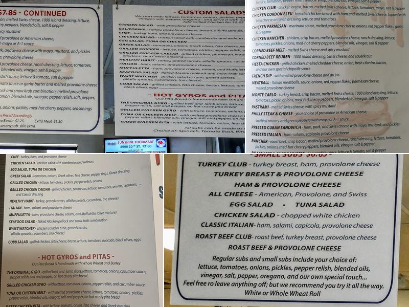 Penny Hill Subs Menu