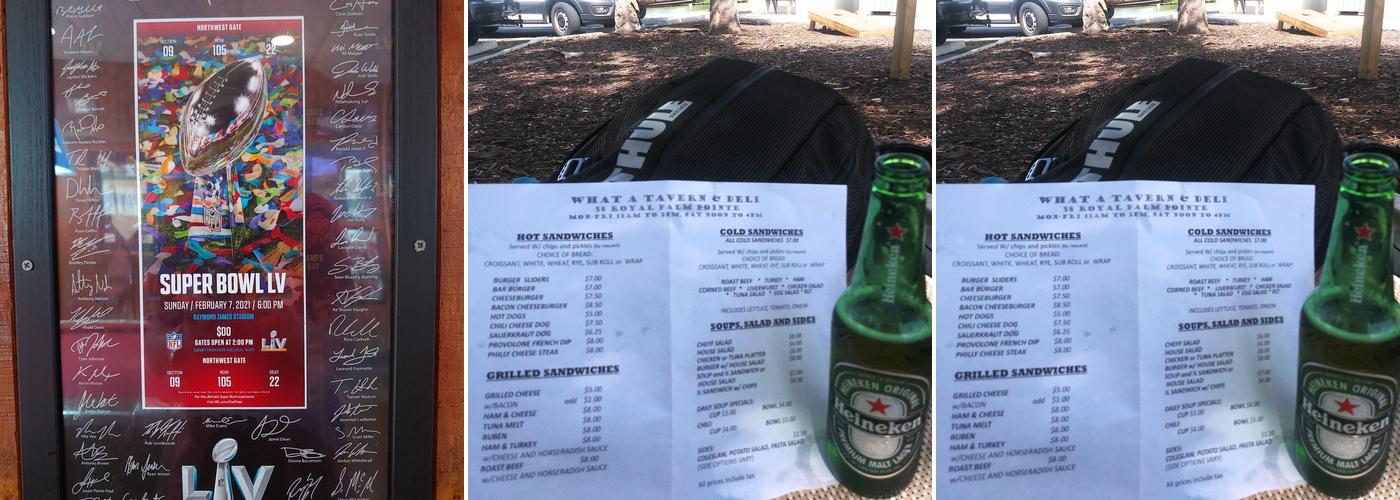 What A Tavern Menu