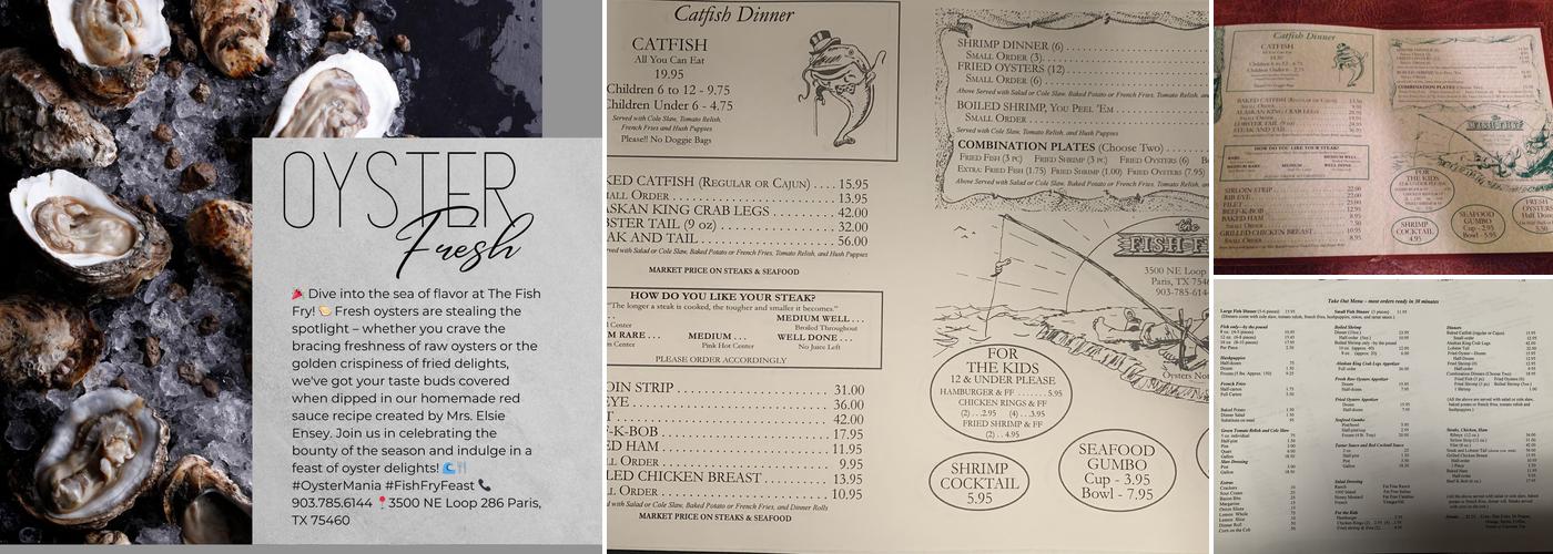 Fish Fry Menu