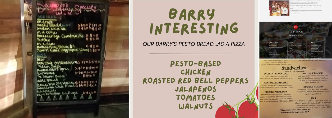 Florencia Pizza Bistro Menu