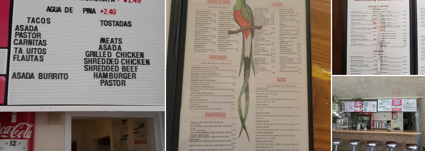 Los Juan Menu