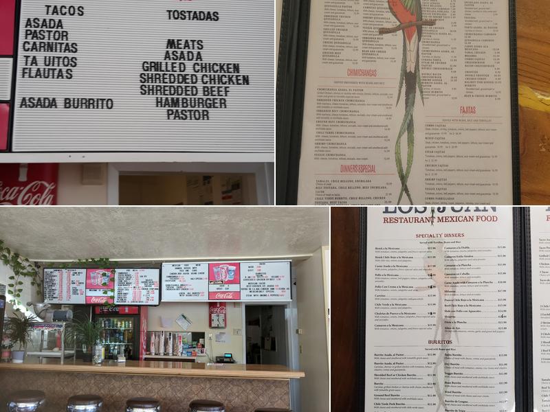 Los Juan Menu