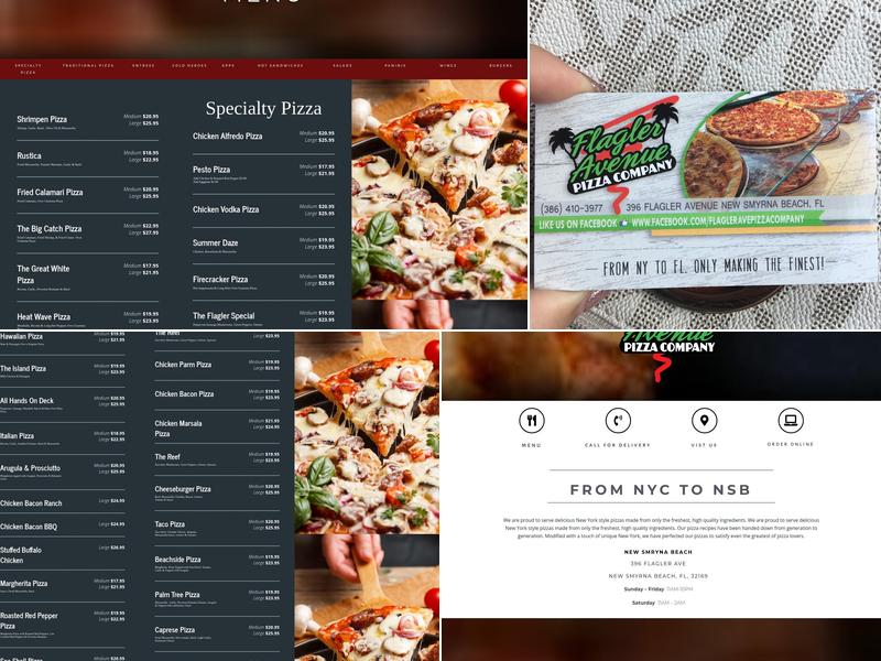 Flagler Avenue Pizza Company Menu