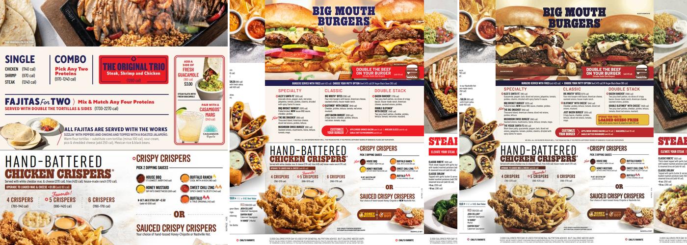 Chili's Grill & Bar Menu