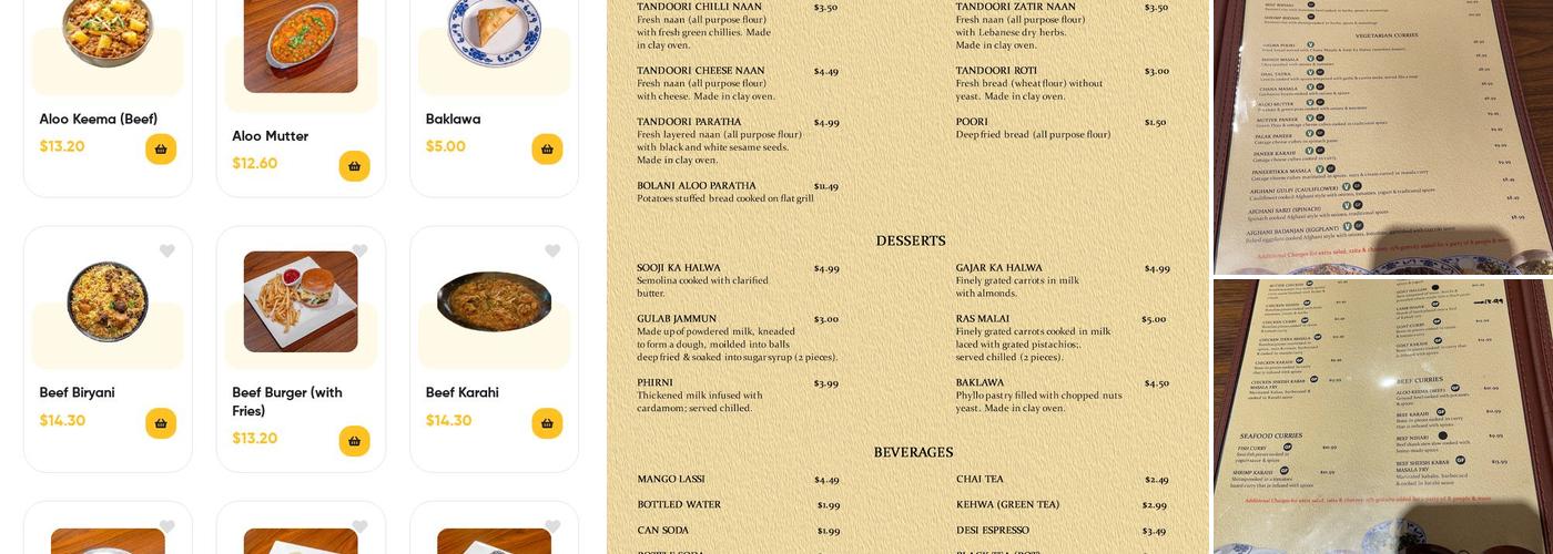 Hilal Grill Menu