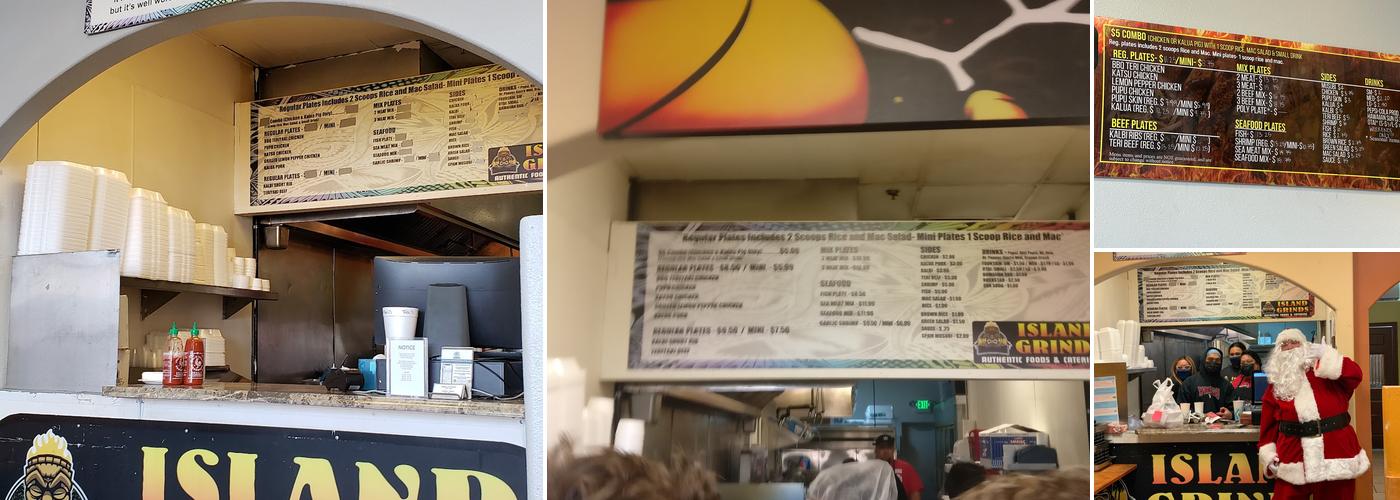 ISLAND GRINDS Menu