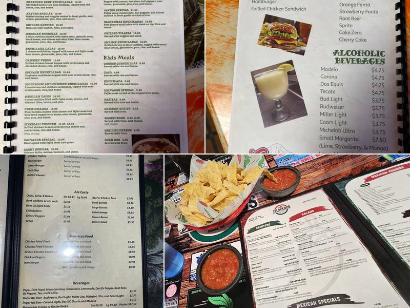 Jalapeno's Mexican Restaurant Menu