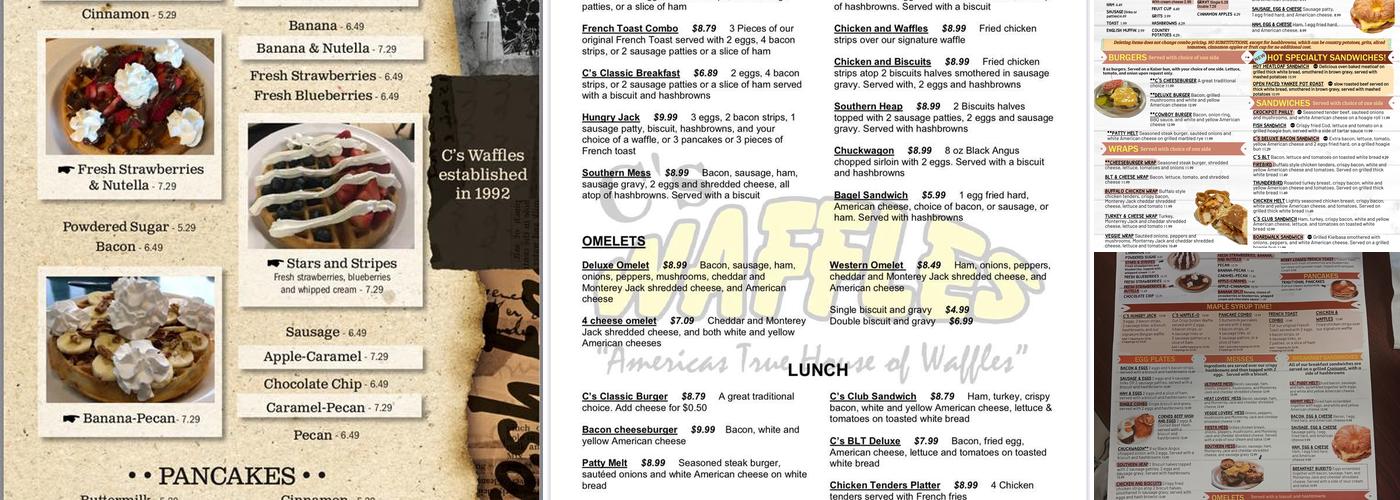 C's Waffles NSB (SR 44) Menu