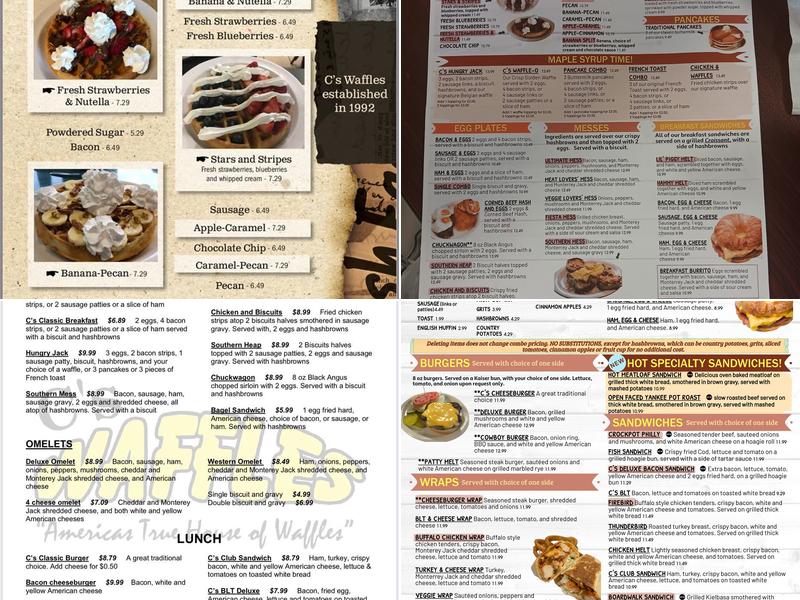 C's Waffles NSB (SR 44) Menu