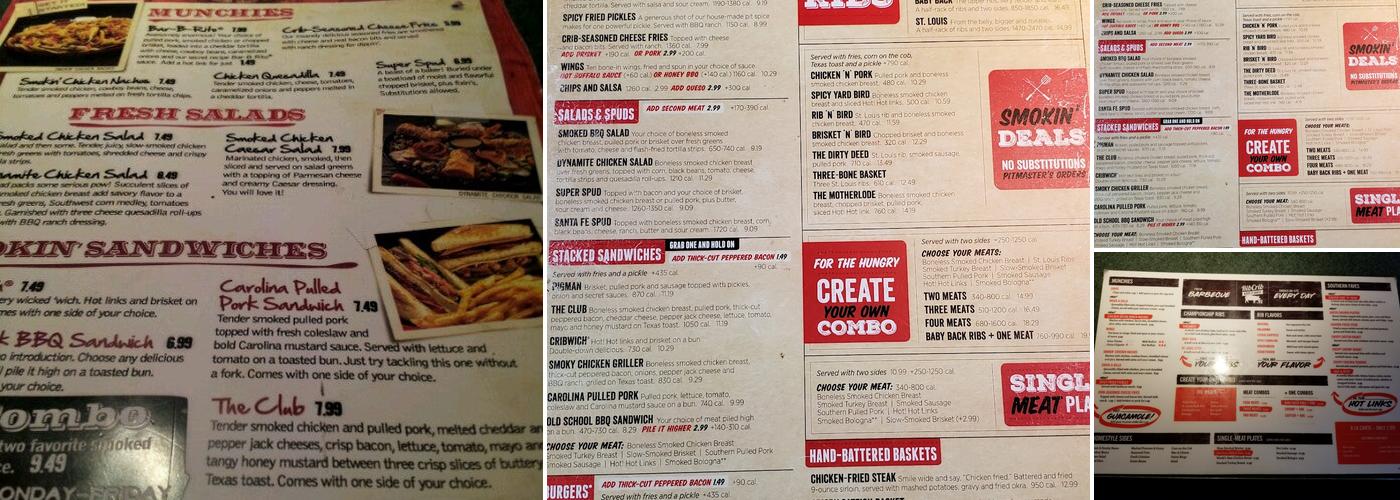 RibCrib BBQ Menu
