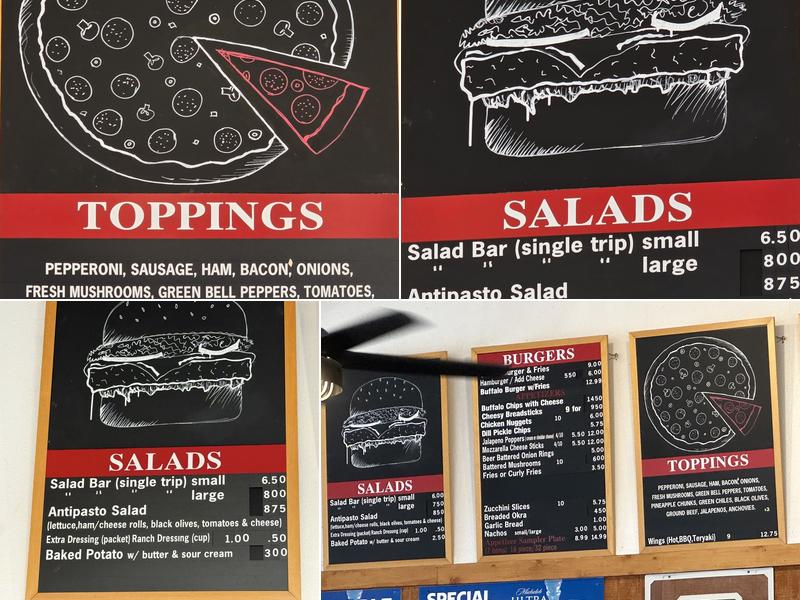 old time pizza Menu