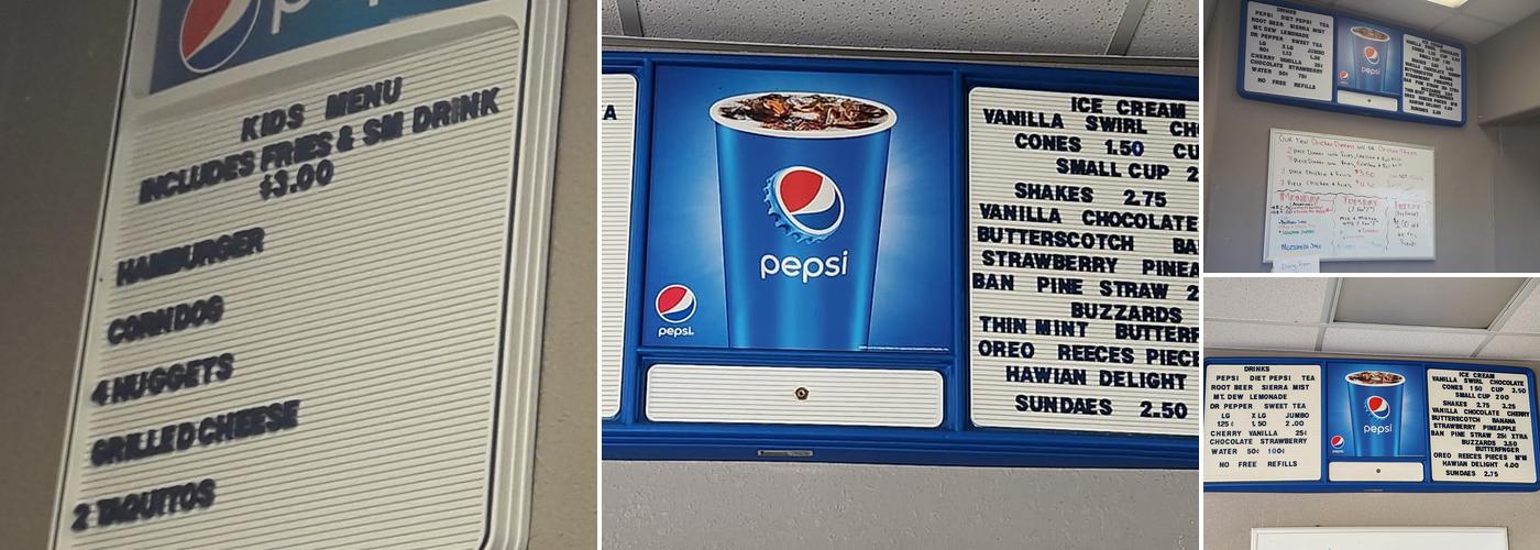 Buzzy's Drive-In Menu