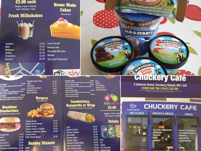 Chuckery cafe Menu