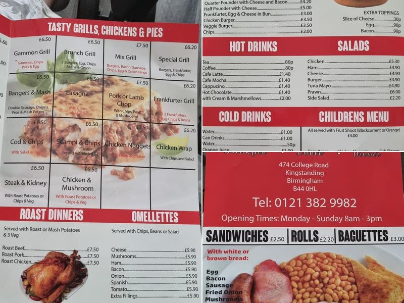 Goodfillers Cafe Menu