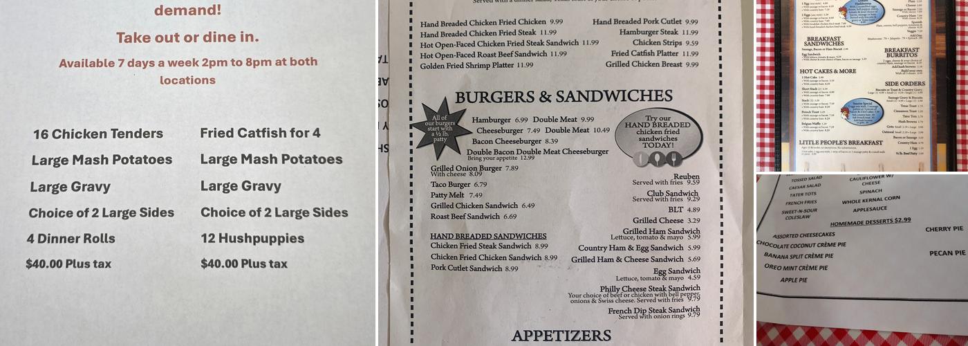 Country Kitchen Menu